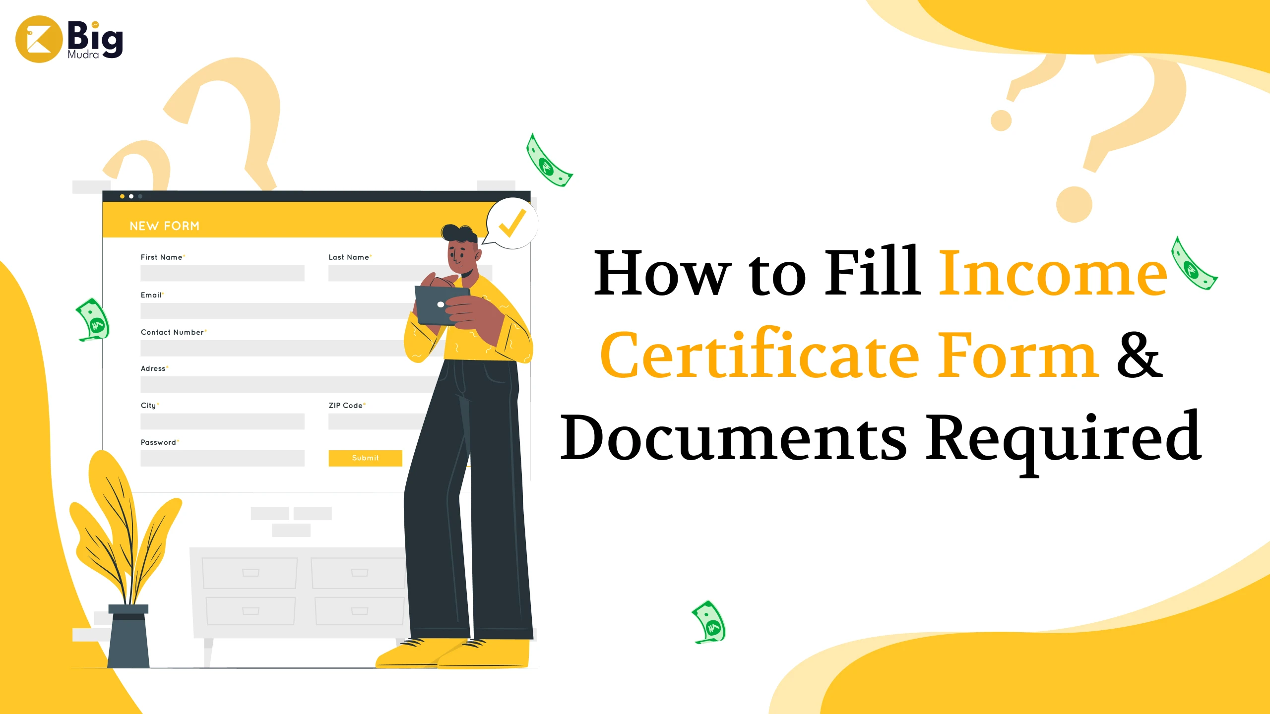 Income Certificate Form
